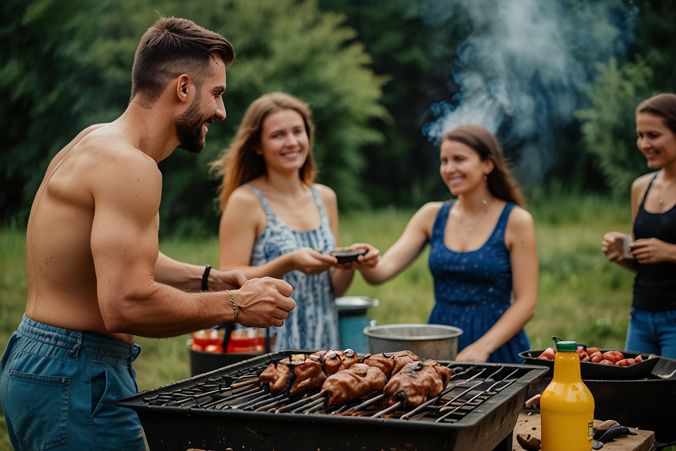 Tnd grill holzkohle gasgrill camping urlaub 03