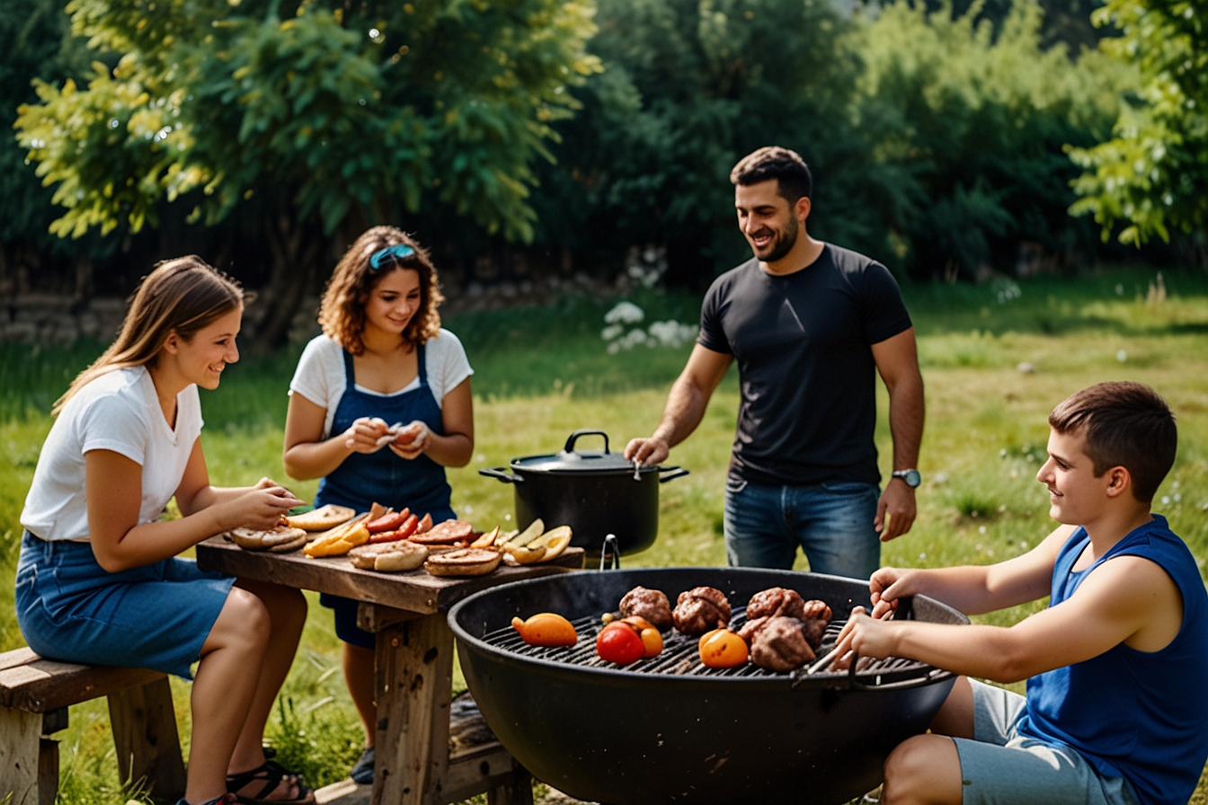 Tnd grill holzkohle gasgrill camping urlaub 10