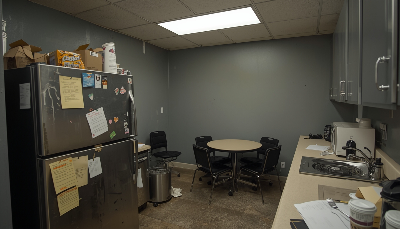 Tnd buero kueche kuehlschrank hygiene sauberkeit