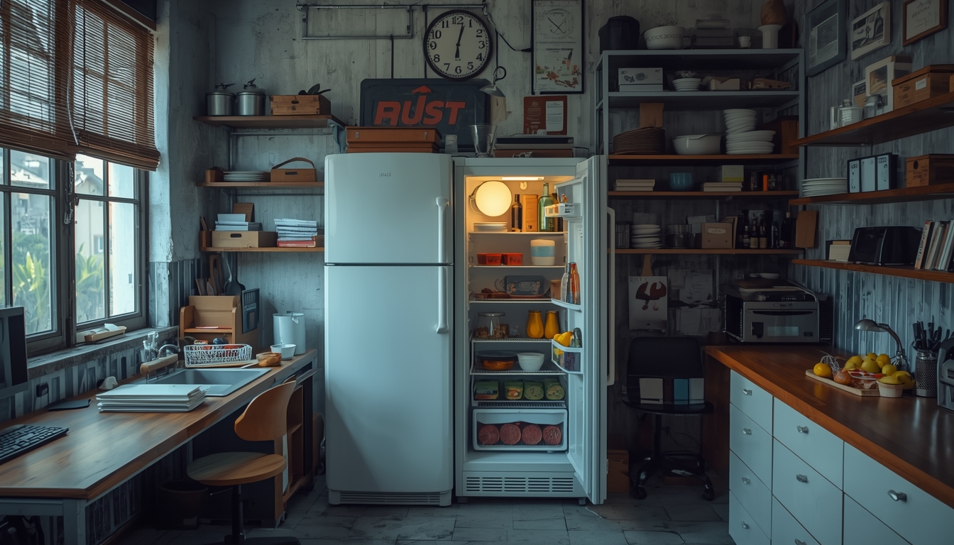 Tnd buero kueche kuehlschrank hygiene sauberkeit