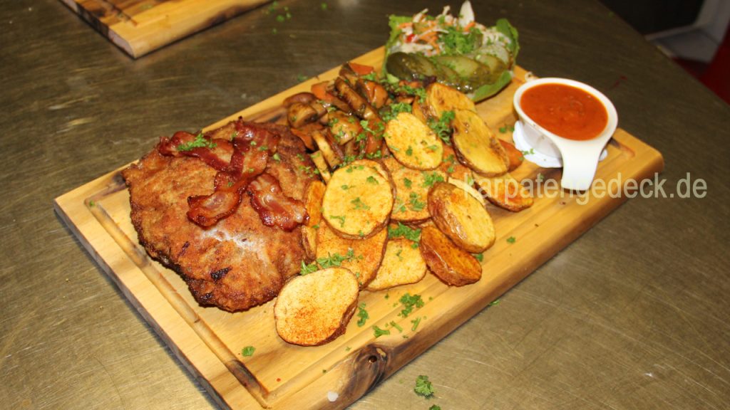 Karpatenschnitzel gastronomie genuss lecker