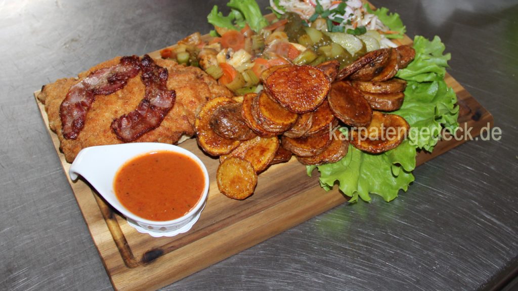 Karpatenschnitzel gastronomie genuss lecker