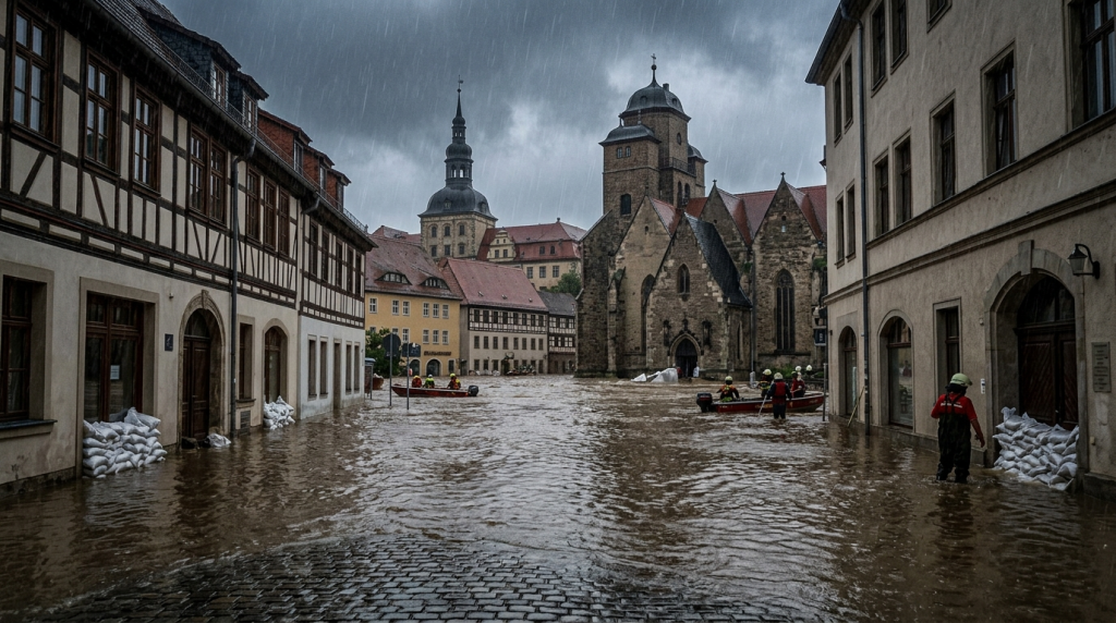 Tnd starkregen hochwasser gewitterfront mitteldeutschland